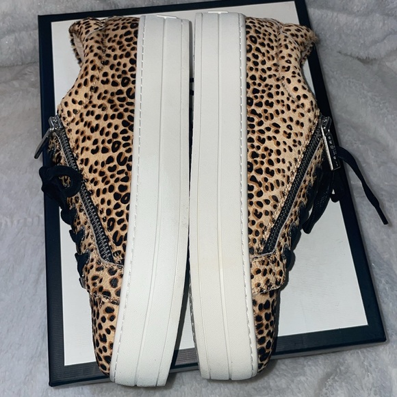 J/SLIDES HARLING Leopard Pony Leather Sneakers - Picture 7 of 10